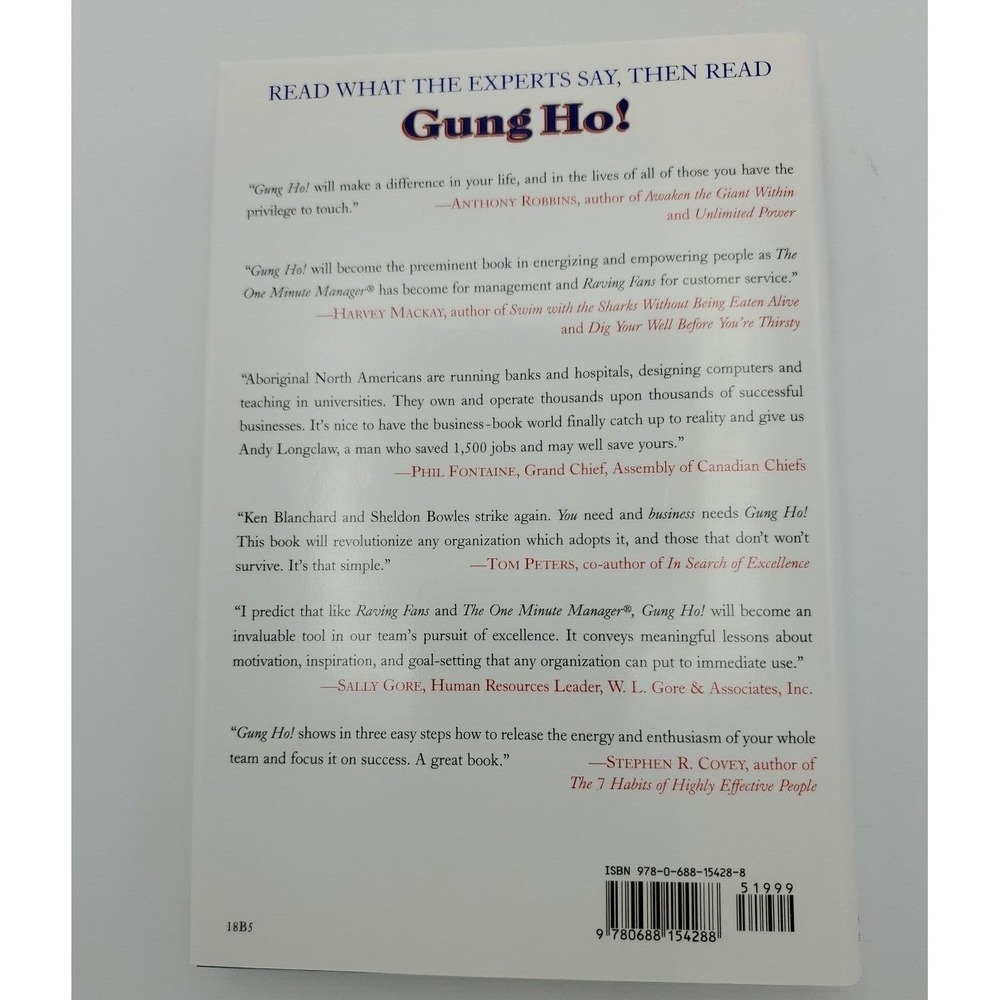 Gung Ho! Business Self Development Book By Ken Blanchard & Sheldon Bowles - Picture 8 of 16